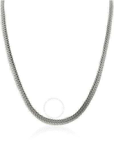 John Hardy Silver 6.5mm Necklace - Metallic