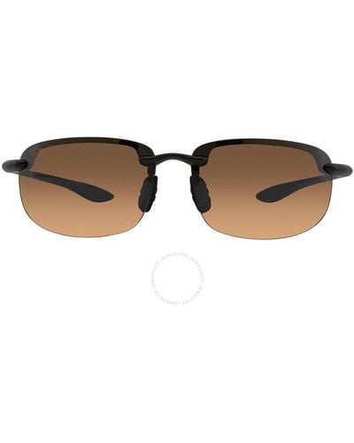 Maui Jim Ho'okipa Hcl Bronze Wrap Sunglasses H407-02 64 - Brown