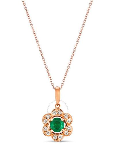 Le Vian Costa Smeralda Emeralds Pendant Set - Metallic