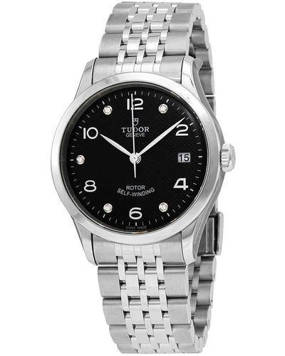 Tudor 1926 Automatic 36 Mm Diamond Black Dial Watch -0004 - Metallic