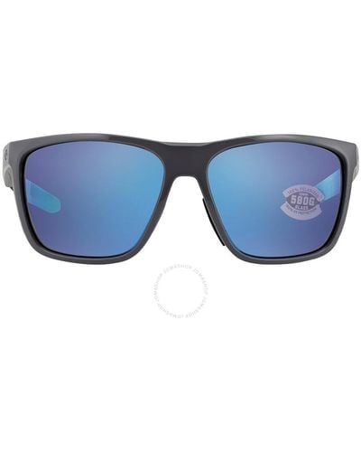 Costa Del Mar Ferg Xl Blue Mirror Polarized Glass Sunglasses 6s9012 901208 62