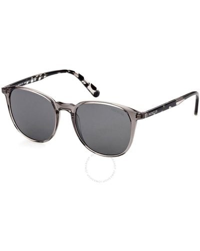 Moncler Smoke Square Sunglasses Ml0189-f 01a 54 - Metallic