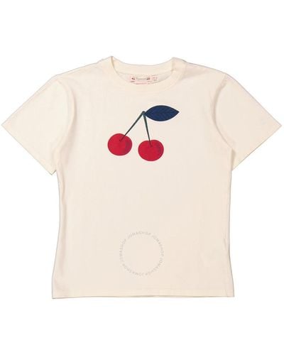Bonpoint Girls Cherry Print Thida T-shirt - White
