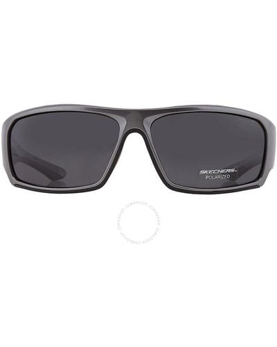 Skechers Polarized Smoke Sunglasses Se5150 20d 64 - Gray