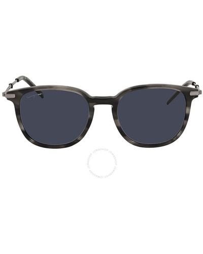 Ferragamo Blue Square Sunglasses Sf1015s 003 52