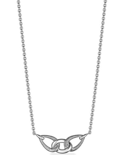 Judith Ripka Eternity Interlocking Link Necklace - Metallic