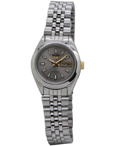 Seiko 5 Automatic Grey Dial Watch - Metallic