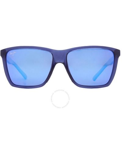 Maui Jim Cruzem Blue Hawaii Rectangular Sunglasses B864-03 57