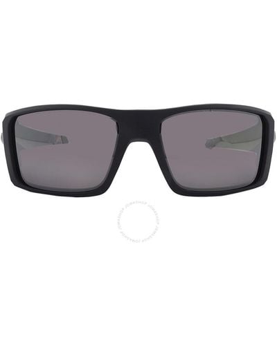 Oakley Heliostat Prizm Black Polarized Wrap Sunglasses Oo9231 923102 61 - Gray