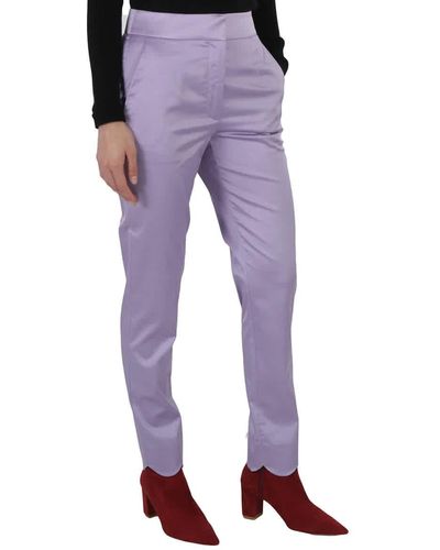 Moschino High-waisted Tailored Pants - Purple