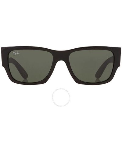 Ray-Ban Carlos Green Rectangular Sunglasses Rb0947s 901/31 56 - Multicolour