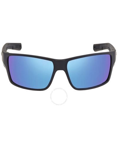 Costa Del Mar Reefton Pro Mirror Polarized Glass Sunglasses 6s9080 908001 63 - Blue