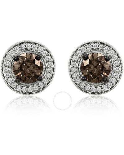 Le Vian Grand Sample Sale Earrings Chocolate Diamonds, Vanilla Diamonds Set In 14k Vanilla Gold  12 - Metallic