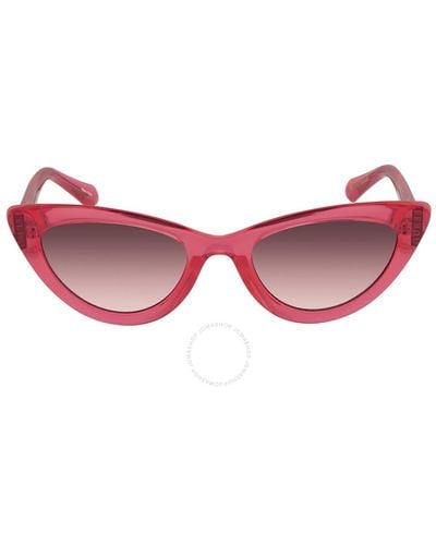 Guess Gradient Smoke Cat Eye Sunglasses  74b 54 - Pink