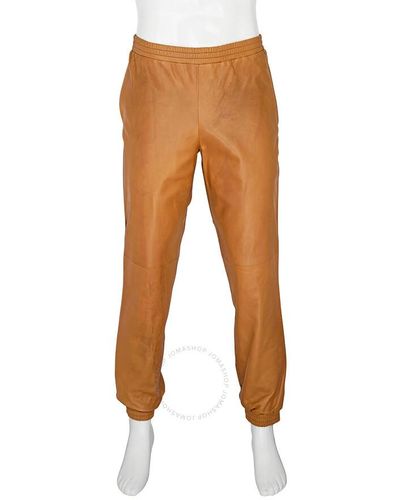 Burberry Plonge Lambskin Trackpants - Orange
