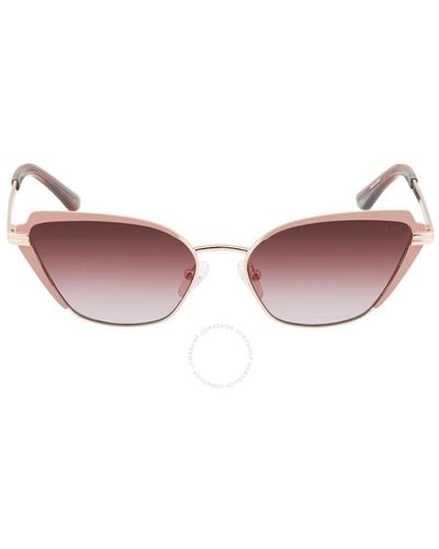 Guess Gradient Brown Cat Eye Sunglasses - Pink