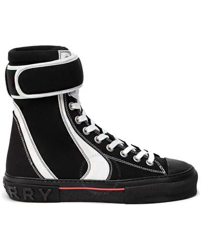 Burberry Black / White Jermaine Sub Contrast Hi-top Sneakers