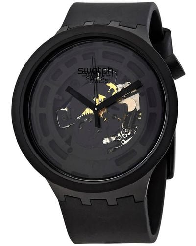 Swatch Bioceramic Quartz Dial Watch - Black