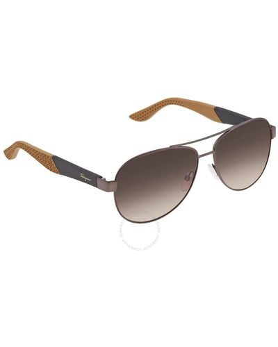 Ferragamo Pilot Sunglasses Sf275s 071 62 - Brown