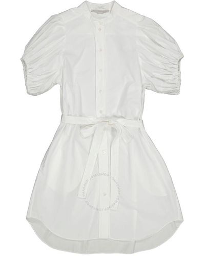 Stella McCartney Organic Cotton-poplin Anastasia Shirt Dress - White