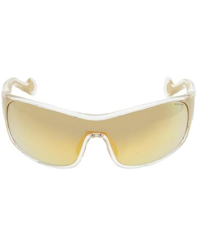 Moncler Mirror Wrap Sunglasses - Natural
