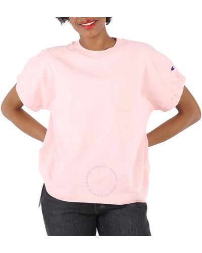 Champion Short Sleeve T-shirt Loose Fit - Pink