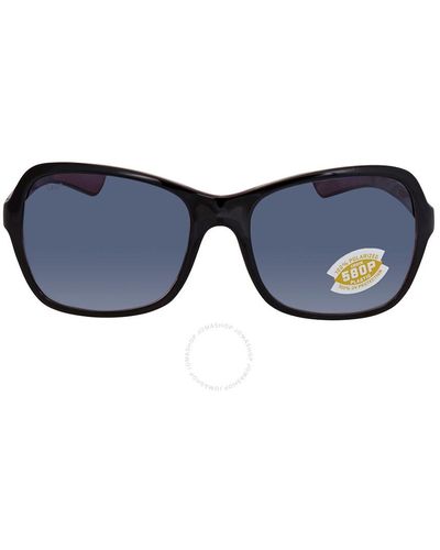 Costa Del Mar Kare Gray Polarized Polycarbonate Sunglasses Kar 132 Ogp 54 - Blue
