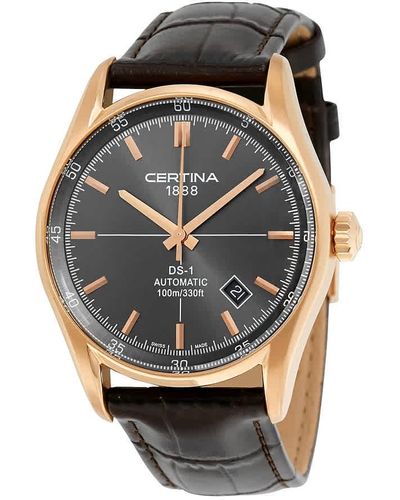 Certina Ds 1 Automatic Black Dial Watch C0064073608100 - Metallic