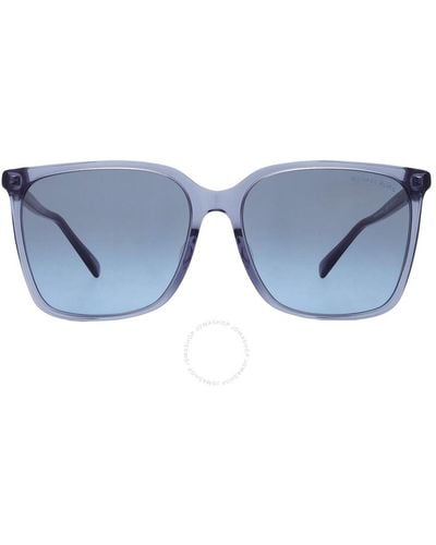 Michael Kors Canberra Blue Gradient Square Sunglasses Mk2197f 39568f 58