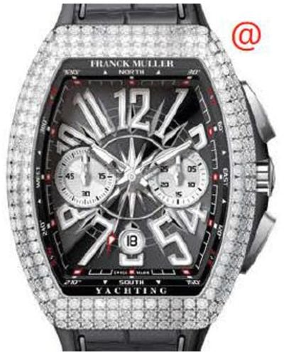 Franck Muller Vanguard Yachting Chronograph Automatic Diamond Black Dial Watch V45ccdtdyachtingacnr(nrblcac) - Metallic