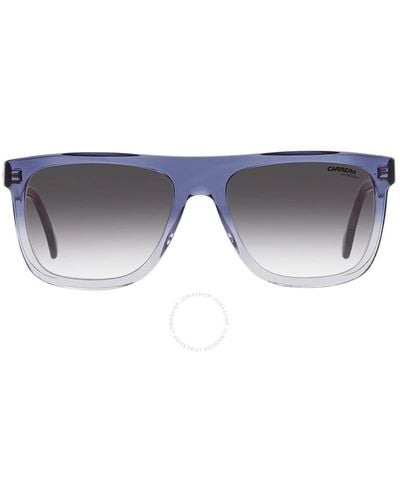 Carrera Gray Shaded Blue Browline Sunglasses 267/s 0wta/gb 56