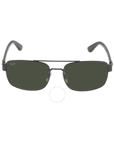 Ray-Ban Green Rectangular Sunglasses  002/31 58 - Multicolour