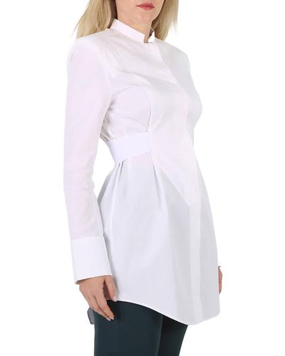 Balmain Long Cotton Shirt - White