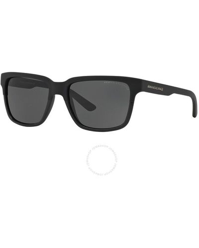 Armani Exchange Square Sunglasses Ax4026s 812287 56 - Black