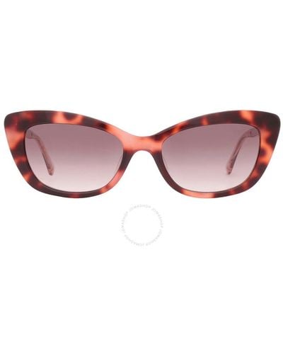 Kate Spade Gradient Cat Eye Sunglasses Merida/g/s 0086/ha 54 - Pink