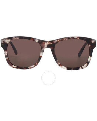 Moncler Brown Square Sunglasses Ml0192-f 55e 55