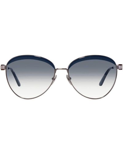 Calvin Klein Gradient Oval Sunglasses Ck19101s 430 - Blue