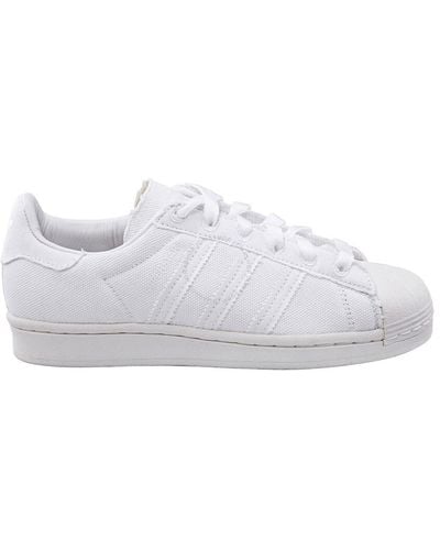 adidas Superstar Low Top Trainers - White