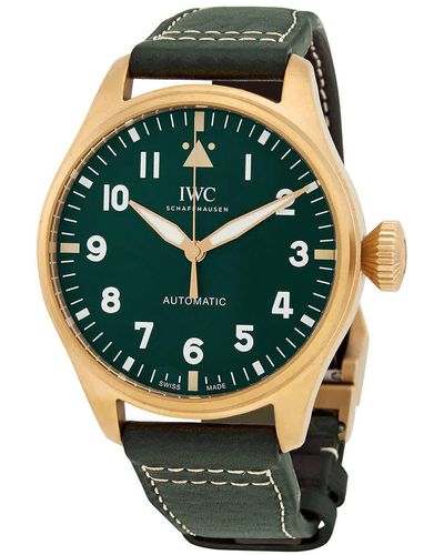 IWC Schaffhausen Big Pilot Bronze Spitfire Automatic Green Dial Watch