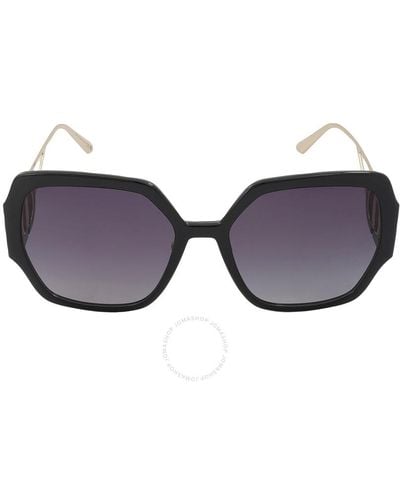 Dior Gray Gradient Oversized Sunglasses - Multicolor