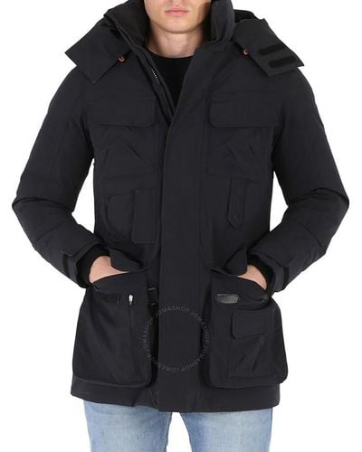 Save The Duck Logo Down Jacket - Black