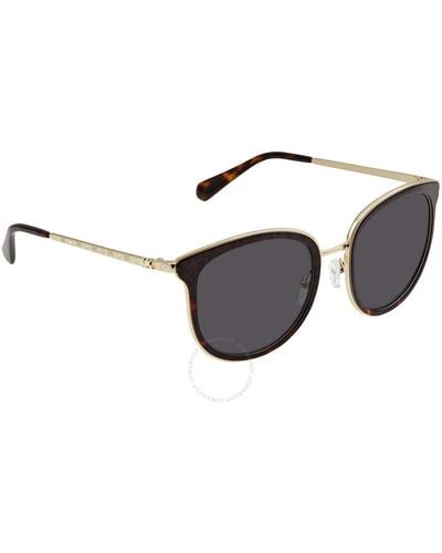 Michael Kors Adrianna Dark Gray Solid Cat Eye Sunglasses Mk1099b 390387 54