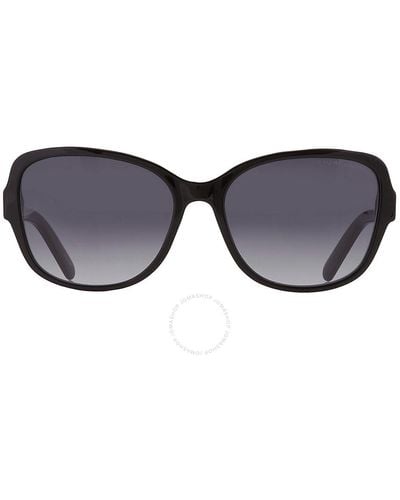 Marc Jacobs Dark Gray Shaded Butterfly Sunglasses Marc 528/s 0807/9o 58 - Black