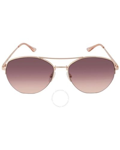 Calvin Klein Pink Gradient Pilot Sunglasses
