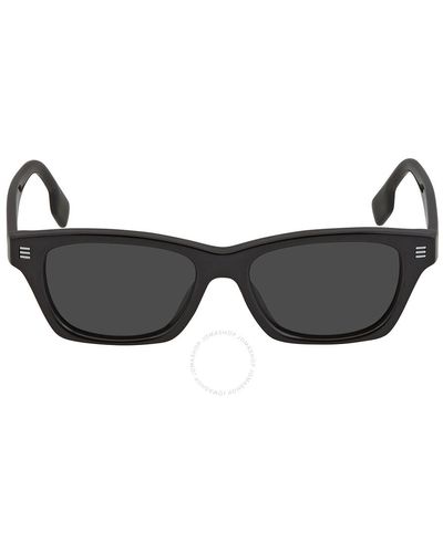 Burberry Kennedy Dark Grey Rectangular Sunglasses Be4357f 300187 53