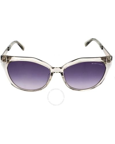 Guess By Marcian Gradient Blue Cat Eye Sunglasses - Purple