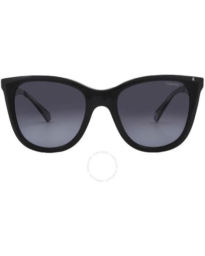 Polaroid Core Polarized Gray Shaded Butterfly Sunglasses Pld 4096/s/x 0807 52 - Black