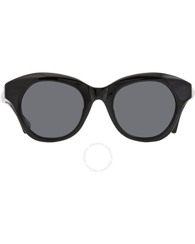 Dries Van Noten X Linda Farrow Grey Irregular Sunglasses Dvn123c1sun 48 - Black