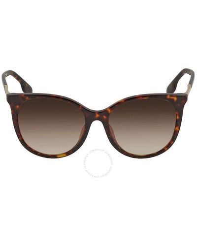 Burberry Alice Brown Gradient Cat Eye Sunglasses Be4333f 300213 55