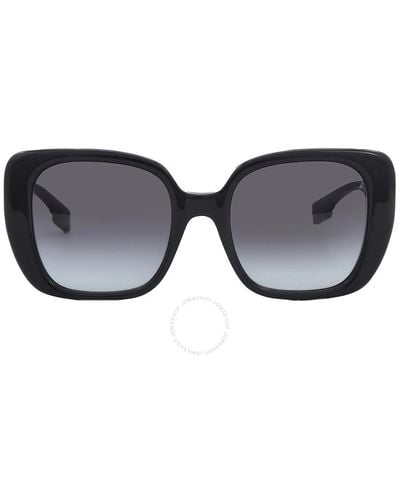 Burberry Grey Gradient Square Sunglasses Be437130018g52 - Black
